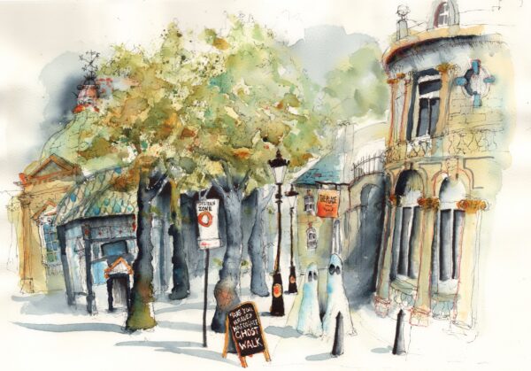 Harrogate Ghost Walk - Giclee Print